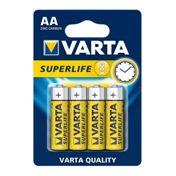 Varta 2006 - 4 szt. Baterie cynkowo-węglowe SUPERLIFE AA 1,5V