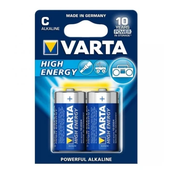 Varta 4914 - 2 sztuki Bateria alkaliczna HIGH ENERGY C 1,5V