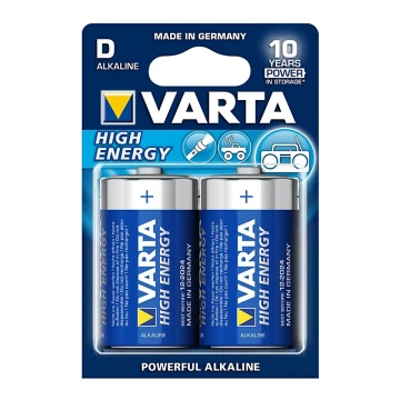 Varta 4920 - 2 sztuki Bateria alkaliczna HIGH ENERGY D 1,5V