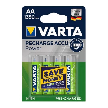 Varta 56746101404 - 4 szt. Akumulatorek RECHARGE AA 1,2V/1350 mAh