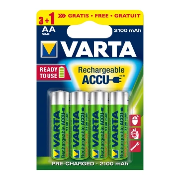 Varta 5675 - 3+1 szt. Bateria ładowana ACCU AA Ni-MH/2100mAh/1,2V