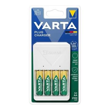 Varta 57657101451 - Ładowarka do baterii 4xAA/AAA 2100mAh 230V