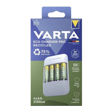 Varta 57683101121 - Ładowarka do baterii 4xAA/AAA 2100mAh 5V