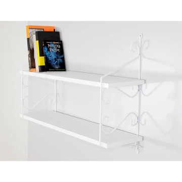 Wall shelf SERAMONI 51x72 cm białe