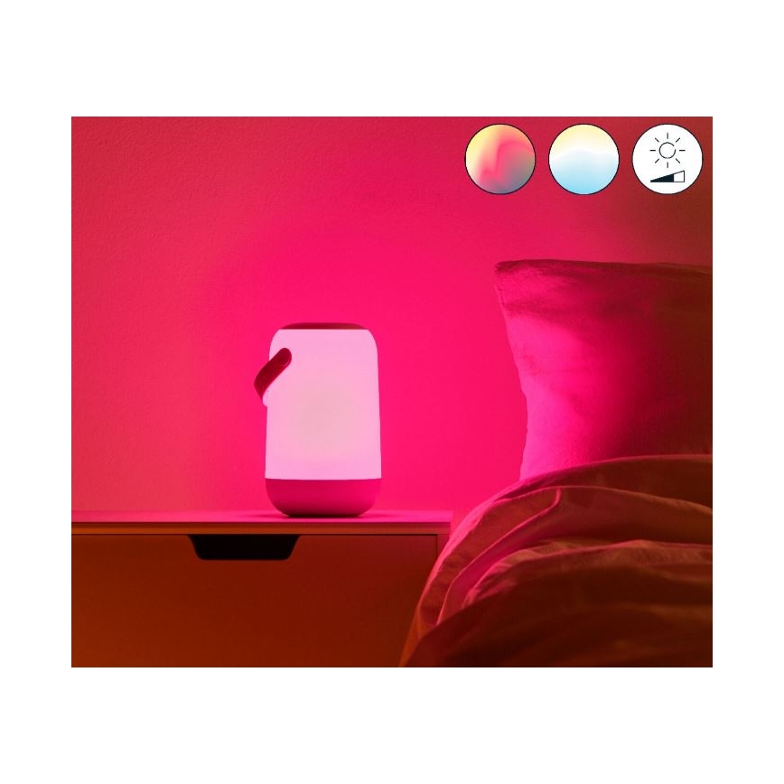 WiZ - LED RGBW Ściemnialna przenośna lampka MOBILE LED/13,5W/5V 2200-6500K Wi-Fi