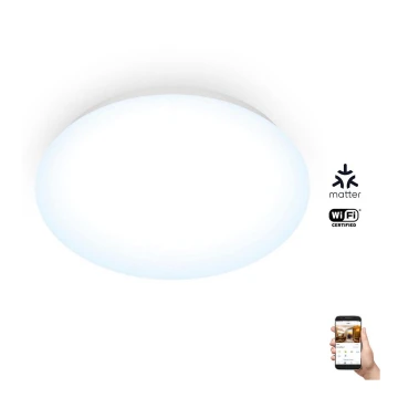 WiZ - LED Ściemnialny plafon SUPERSLIM LED/17W/230V 4000K Wi-Fi