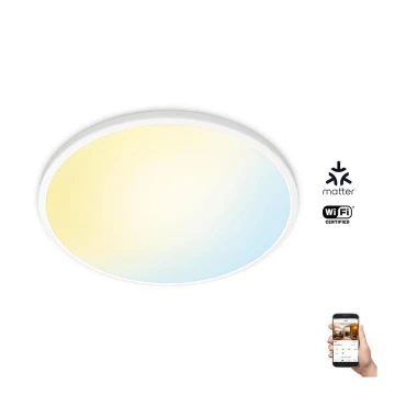 WiZ - LED Ściemnialny plafon SUPERSLIM LED/22W/230V 2700-6500K Wi-Fi biały