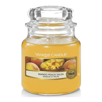 Yankee Candle - Świeca zapachowa MANGO PEACH SALSA mała 104g 20-30 godziny