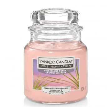 Yankee Candle - Świeca zapachowa PINK ISLAND SUNSET mała 104g 20-30 godziny