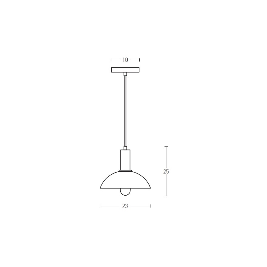 Zambelis 180052 - Żyrandol na lince 1xE27/40W/230V czarny