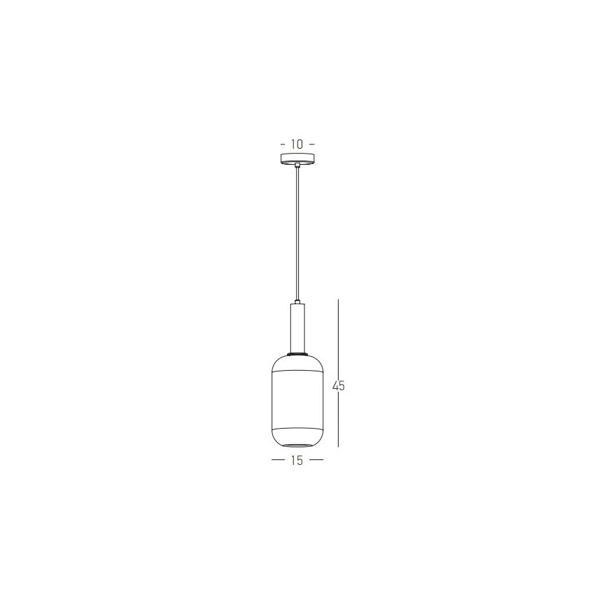 Zambelis 22070 - Żyrandol na lince 1xE27/40W/230V śr. 15 cm złoty