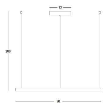 Zambelis 23034 - LED Żyrandol ściemnialny na lince LED/45W/230V 3000K śr. 90 cm złoty