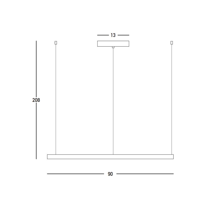 Zambelis 23034 - LED Żyrandol ściemnialny na lince LED/45W/230V 3000K śr. 90 cm złoty