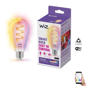 Żarówka ściemnialna LED RGBW ST64 E27/6,3W/230V 2200-6500K Wi-Fi - WiZ