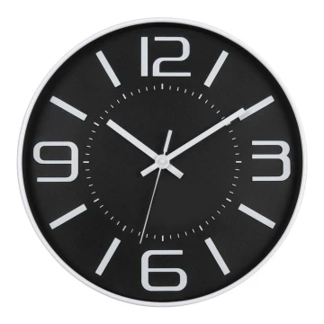 Zegar ścienny 1xAA 29 cm czarny