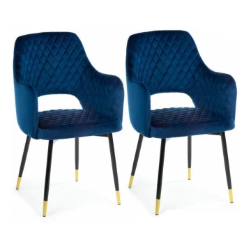 ZESTAW 2x Krzesło do jadalni SENKO niebieski