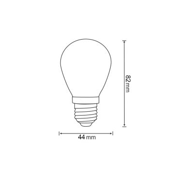 ZESTAW 2x LED Żarówka PARTY E27/0,3W/36V żółta