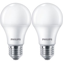 ZESTAW 2x LED Żarówka Philips A60 E27/10W/230V 4000K