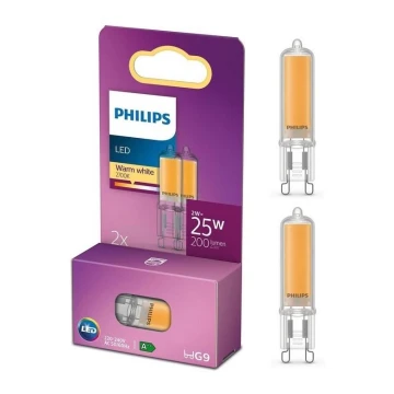 ZESTAW 2x LED Żarówka Philips G9/2W/230V 2700K