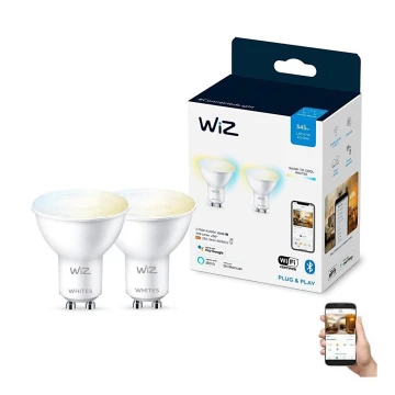 ZESTAW 2x LED Żarówka ściemnialna PAR16 GU10/4,7W/230V 2700-6500K CRI 90 Wi-Fi - WiZ