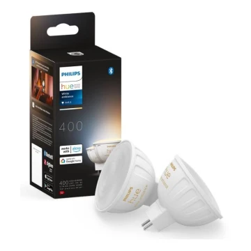 ZESTAW 2x LED Żarówka ściemnialna Philips Hue White Ambiance GU5,3/MR16/5,1W/12V 2200-6500K