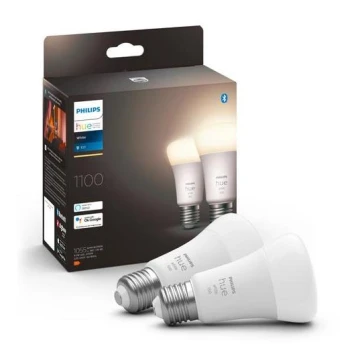 Zestaw 2× LED ściemnialna żarówka Philips Hue WHITE E27/9,5W/230V 2700K