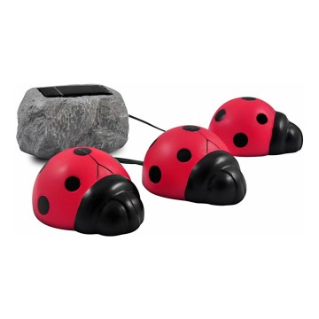 Zestaw 3x Lampa solarna BIEDRONKA 3xLED