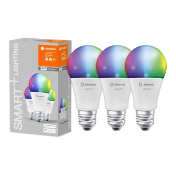 ZESTAW 3x LED RGBW Żarówka ściemnialna SMART+ E27/14W/230V 2700K-6500K Wi-Fi - Ledvance