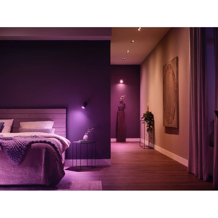 ZESTAW 3x Żarówka ściemniana LED RGBW Philips Hue WHITE AND COLOR AMBIANCE GU10/4,2W/230V 2000-6500K