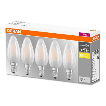 ZESTAW 5x LED Żarówka VINTAGE E14/4W/230V 2700K - Osram