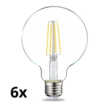 ZESTAW 6x LED Żarówka ściemnialna VINTAGE G93 E27/8W/230V 2700K