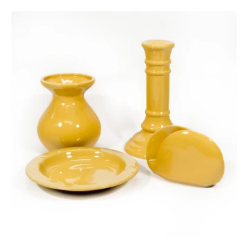 Zestaw ceramiczny żółty