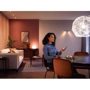 Zestaw podstawowy Philips Hue White Ambiance 3xE27/8W 2200-6500K + urządzenie do łączenia i Pilot zdalnego sterowania