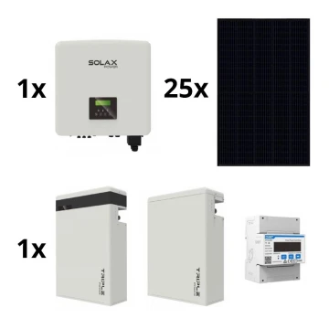 Zestaw sol.: SOLAX Power - 10kWp RISEN Full Black + 10kW inwerter SOLAX 3f + akumulator 11,6 kWh