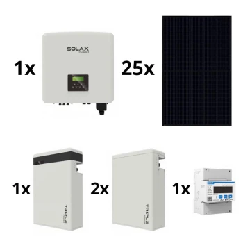 Zestaw sol.: SOLAX Power - 10kWp RISEN Full Black + 10kW inwerter SOLAX 3f + akumulator 17,4 kWh