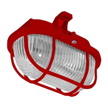 Zewnętrzna lampa sufitowa OVAL 1xE27/60W/230V IP44