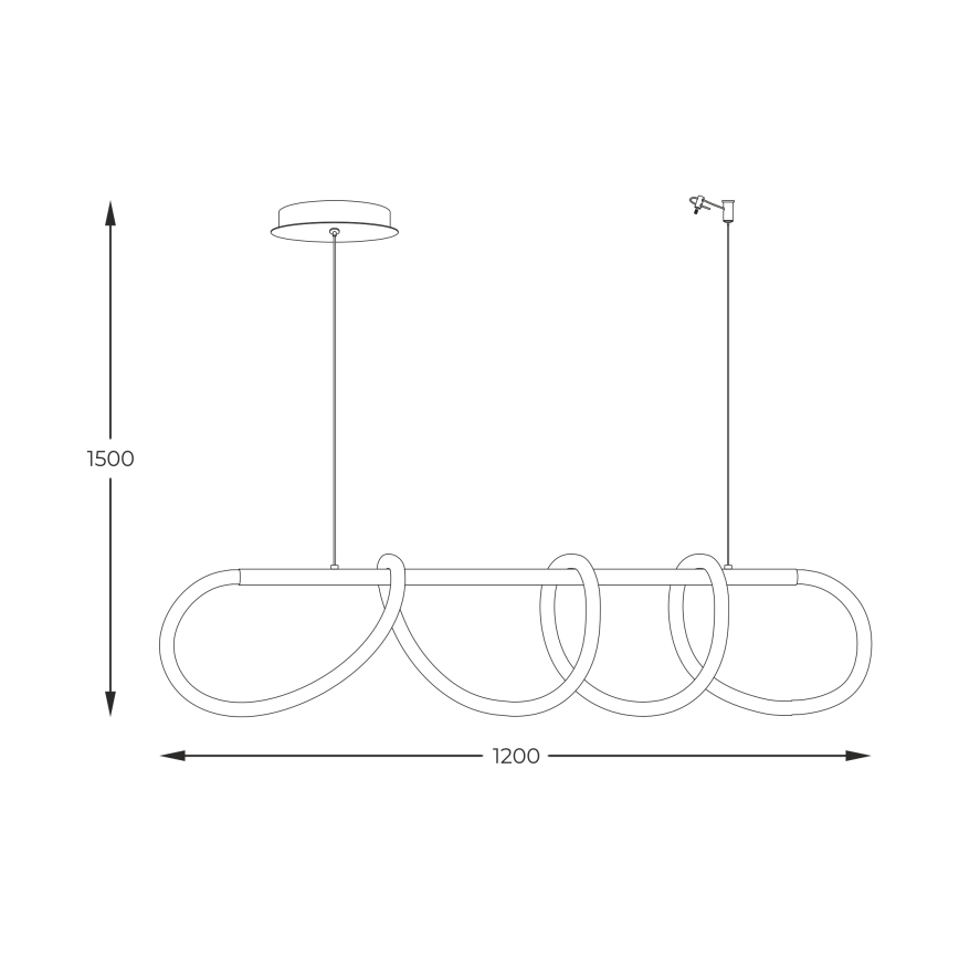 Zuma Line - LED Żyrandol na lince LED/45W/230V 3000/4000/6000K złoty