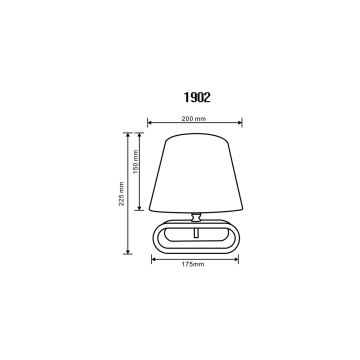 Zuma Line 2529-000-200-000-0113 - Lampa stołowa 1xE14/40W/230V bambus/biały