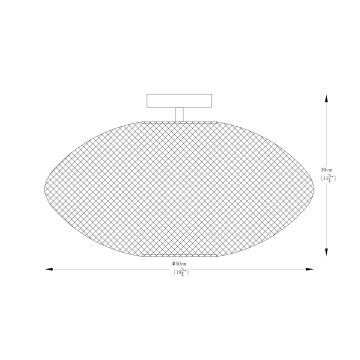 Zuma Line - Żyrandol natynkowy 1xE27/40W/230V czarny