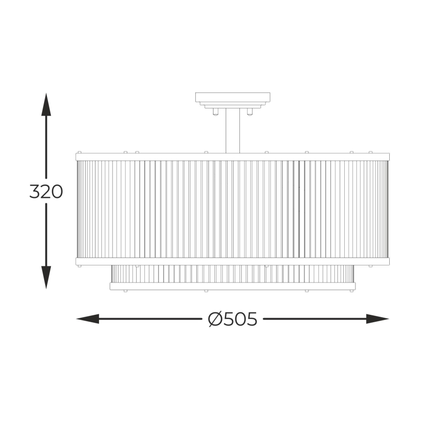 Zuma Line - Żyrandol 6xE14/60W/230V czarny