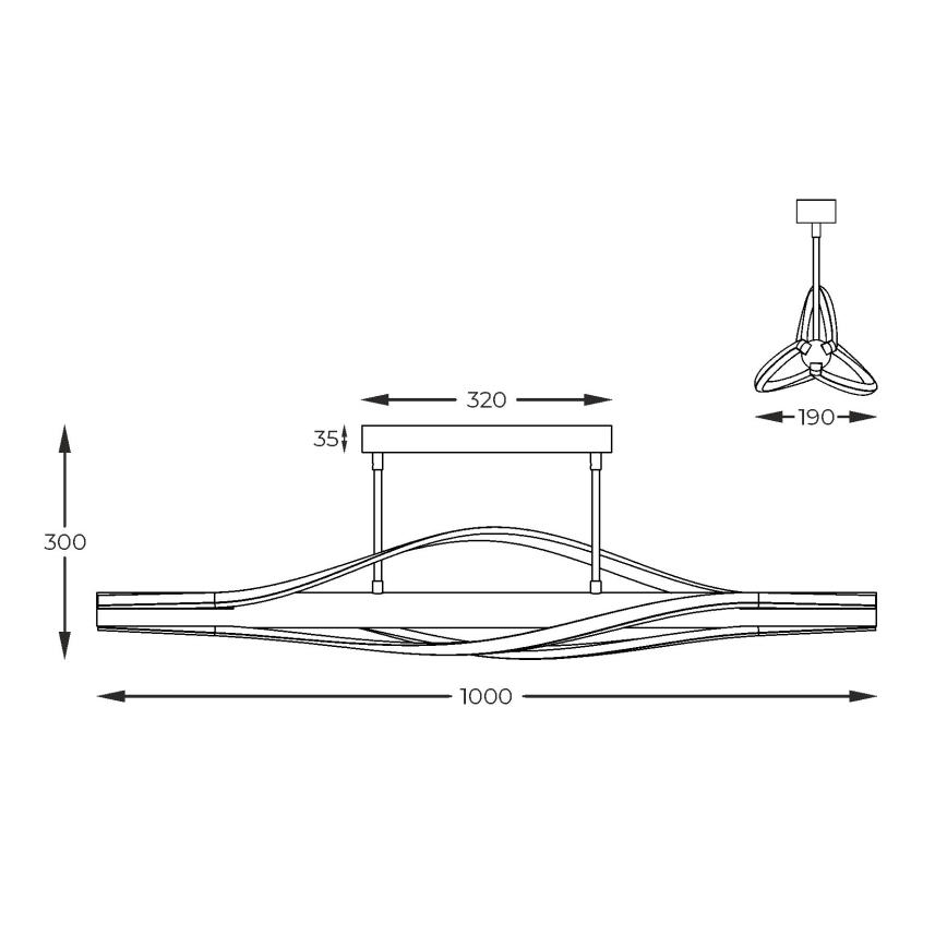 Zuma Line - LED Żyrandol LED/30W/230V