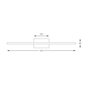 Zuma Line - LED Kinkiet galeryjka LED/10W/230V 45 cm złoty