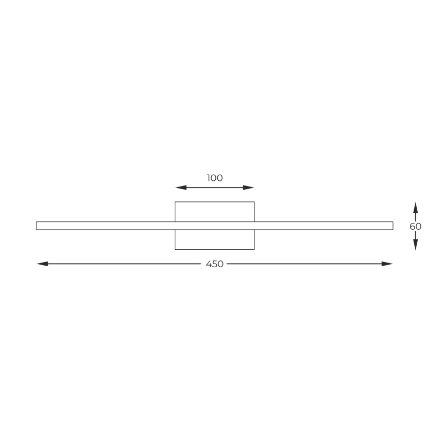 Zuma Line - LED Kinkiet galeryjka LED/10W/230V 45 cm złoty