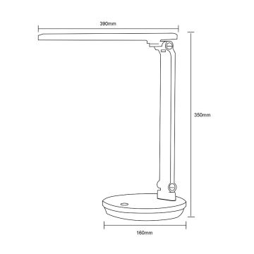 Zuma Line - LED Lampa stołowa LED/5W/230V 3000-6000K czarna