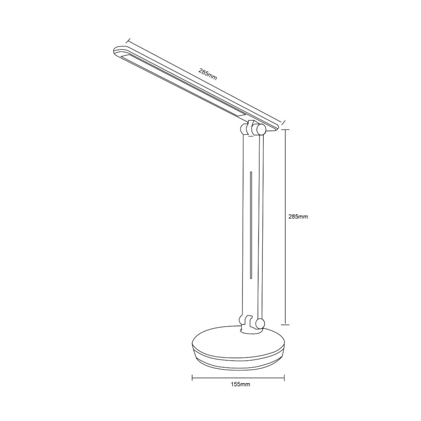 Zuma Line - LED RGBW Ściemnialna lampa stołowa LED/5W/230V 3000-6000K czarna