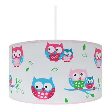 Żyrandol dziecięcy OWLS 1xE27/60W/230V biały