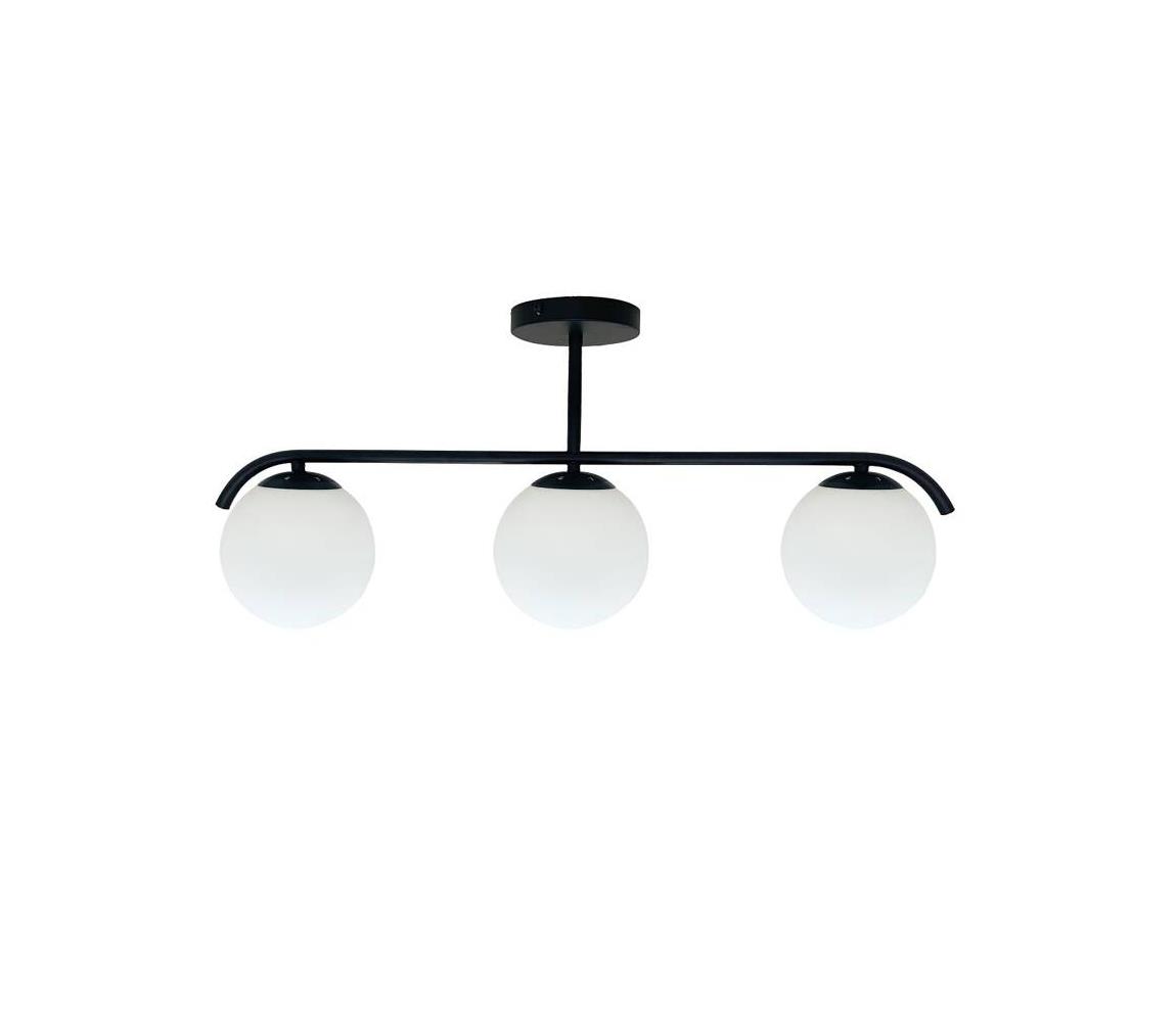 Żyrandol na drążku AMADEO 3xE14/40W/230V czarny