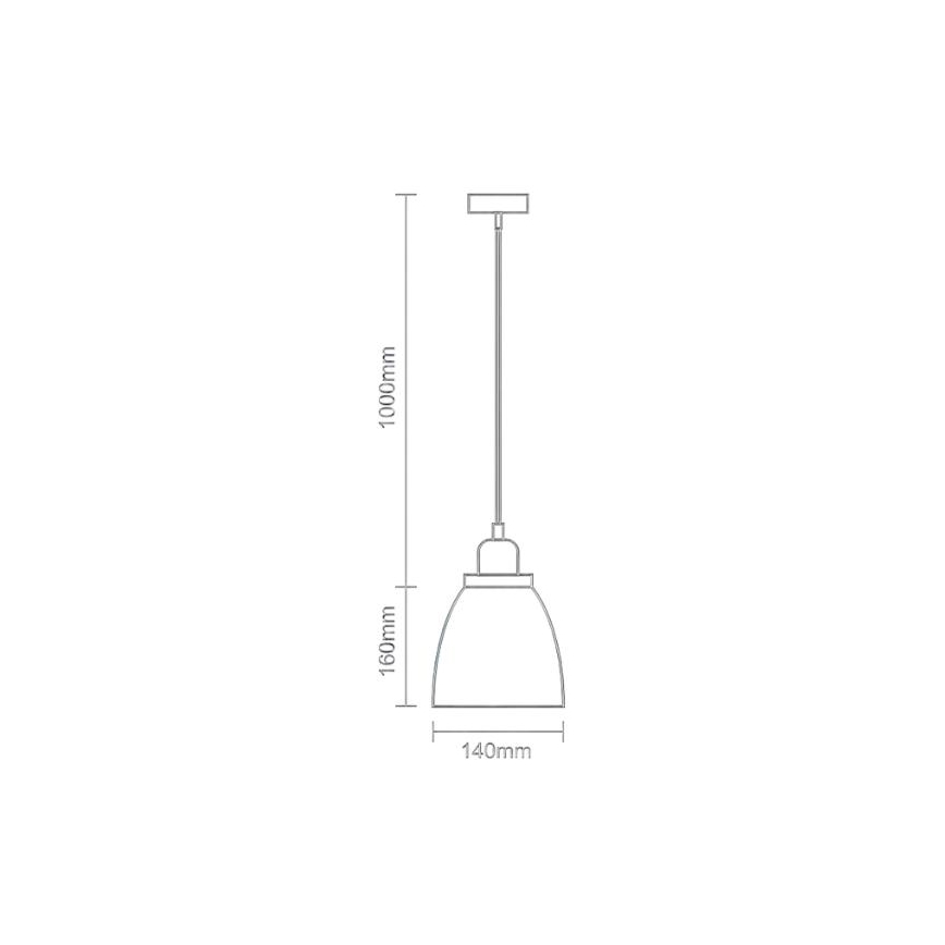 Żyrandol na lince 1xE27/60W/230V śr. 14 cm