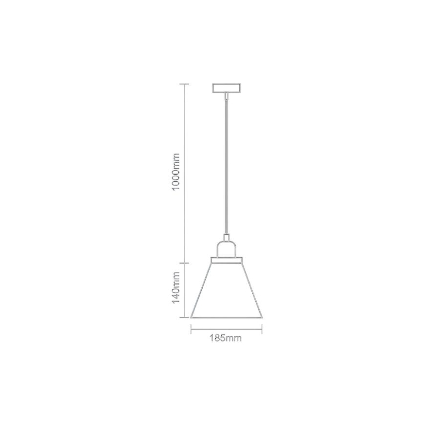 Żyrandol na lince 1xE27/60W/230V śr. 18,5 cm