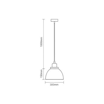 Żyrandol na lince 1xE27/60W/230V śr. 30 cm